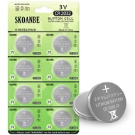 SKOANBE CR2032 2032 3Volt Lithium Battery-8PCS