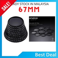 Best Deal [ Local Ready Stock ] Andoer 67mm ND Fader Neutral Density Adjustable ND2 to ND400 Variabl