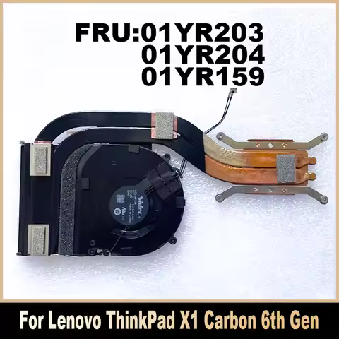 01YR203 01YR204 01YR159 New Original For Lenovo ThinkPad X1 Carbon 6th Gen Laptop Cooling Fan Heatsi