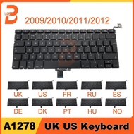 New A1278 Replacement Keyboard For Macbook Pro 13" A1278 Keyboard Thailand US UK Spain French 2009-2