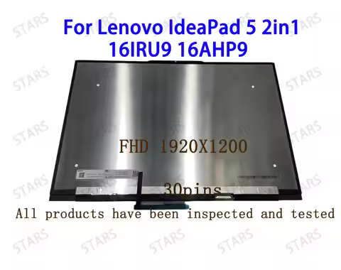 16.0Inch For Lenovo IdeaPad 5 2in1 16IRU9 16AHP9 LCD Display Digitizer Touch Screen Assembly FHD 192