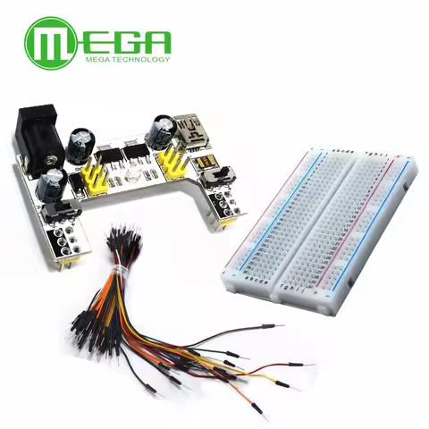 MB102 Breadboard Micro Usb Power Supply Module + 400 Tie Points Holes Universal Solderless PCB Bread