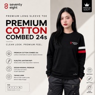 SEVENTY EIGHT - Men's Retro Aesthetic Cotton Combed 24s Long Sleeve T-shirt UnisexWanita