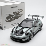 Minichamps Mini Cut 1: 18 Porsche 911 992 GT3 RS Alloy Car Model Silver