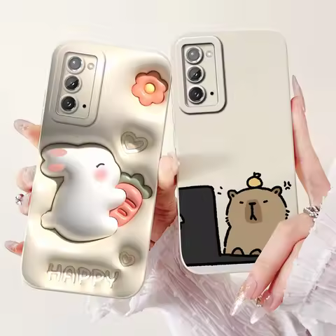 For Samsung Galaxy Note 20 Ultra Case SM-N985F Cute Cartoon Shockproof Silicone Bumper For Samsung N