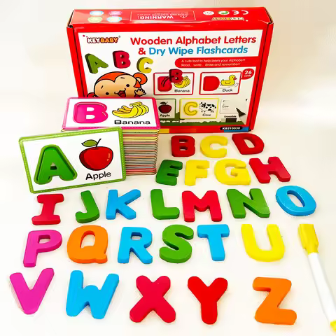Boxed English Alphabet Flashcards – Educational Toys for Early Learning and Preschoolers, Common Wor
