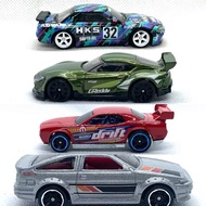 Hot wheels Nissan skyline gtr r32 pandem hks 20 Toyota gr supra Dodge Challenger drift car Toyota Ae