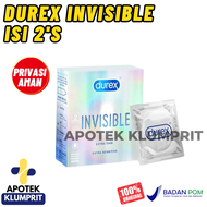 Durex/Invisible/Isi 2s/2s/Kondom/Kontrasepsi/Penunjang/Pria Dewasa/Durex