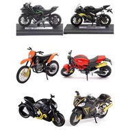 Toy Motorcycle Mini Alloy Simulation Kawasaki H2R Locomotive Model Ornaments Figure Collection