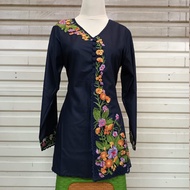Real Pict Atasan Kebaya Encim Bordir Kombinasi / Kebaya Bordir / Kebaya Bordir Modern / Kebaya Encim