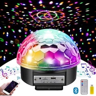 Wireless Disco Party Lights Bluetooth Speaker 9 Colors Tf Mp3 Player Sound Activated Led Dj Lamp Wed