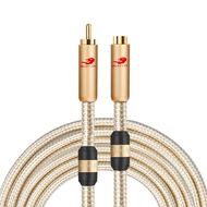 GOLLEY LION RCA Male to RCA Female Cable 1 RCA (Male) Phono to RCA (Female) Stereo Audio Adapter Sub