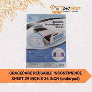 GRACECARE REUSABLE INCONTINENCE SHEET 29 INCH X 34 INCH (underpad)