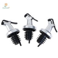 LILY 3pcs Stainless Steel Wine Bottle Stopper Liquor Bottle Pourer Stopper Dispenser  uuu