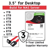 IronWolf Nas HDD Hard Disk 1TB 2TB 3TB 4TB 6TB 8TB 10TB HDD 3.5" NAS HDD 5900rpm Internal Hard Drive