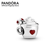 Pandora Silver Cocoa & Candy Cane Charm เครื่องประดับ   ชาร์ม ชาร์มสีเงิน สีเงิน ชาร์มเงิน เงิน ชาร์