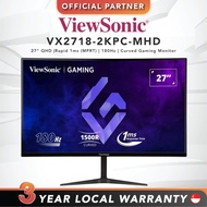 Viewsonic VX2718-2KPC-MHD | 27" QHD |Rapid 1ms (MPRT) | 180Hz | Curved Gaming Monitor