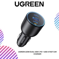 UGREEN 130W /75W /63W DUAL USB-C PD + USB-A FAST CAR CHARGER