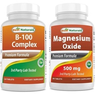 Best Naturals B-100 Complex & Magnesium Oxide 500 mg