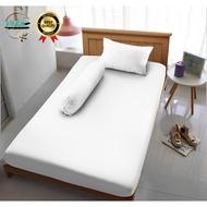 Plain White Microtex Bed Sheet By Mikalu Bed Sheet | All sizes