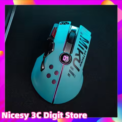 MIKU Co Branded Anime Mouse 2.4g RGB Wireless Silent Rechargeable Ergonomic Anime Mouse PC gaming Of