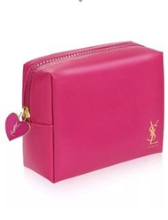 YSL 購買贈品愛心吊飾化妝包