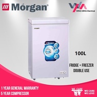 Morgan Chest Freezer MCF-1178L (100L) Fridge &amp; Freezer Dual Use