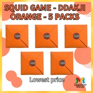 [Mentor Shop] Squid Game Ddakji - Orange 5 Packs (Traditional Korean Game)