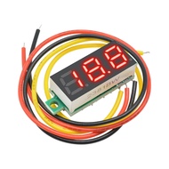 [ส่งด่วนในไทย]DM Three Digits 0.28inch Digital Tube LED DC 5-30V Voltmeter Digital Display Voltage VOLT METER 12V 24V