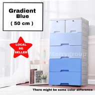 Hard Solid Sturdy 50cm storage cabinet drawer box lock Plastic Furniture designed panel 5/6/7 tiers organiser space saver container multilayer simple colourful toilet kitchen bedroom cabinet with wheels Anti Fall Easy Move