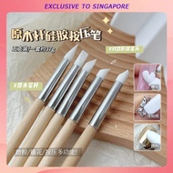 Five nail art pens, multifunctional silicone pens, carving pens, embossing and painting, rubbing mag