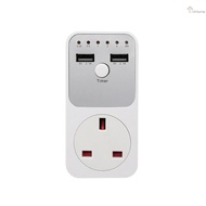 2 Usb Time With 2 Usb Timer Socket With Countdown Timer Socket Time Switch Appliances Usb Time Switch Socket With 2