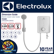 เครื่องทำน้ำอุ่น UltimateHome 300 กำลังไฟ 3.5 กิโลวัตต์ ยี่ห้อ Electrolux รุ่น EWE351PX-DWX5 (รับประ
