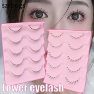 SZXBOGS Lower Eyelashes, Manga Bottom  Band Under Eye Lashes, Handmade Korean Makeup Soft Natural Ma