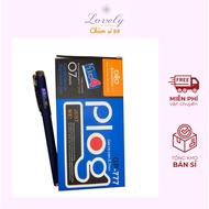 Box of 12 GP-777 Liquid Gel Pens, 0.7mm Nib, Thin Lines, Clear Ink Color, Quick Drying