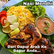 Nasi Arab Mendhi Yemeni  Arabian Kitchen Rempah Perap Ayam, Nasi Arab, Nasi Mandhi