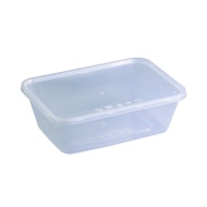 [10PCS / 50PCS] T750 / B1000 / T1500 Rectangle Plastic Container Tupperware (MICROWAVABLE)