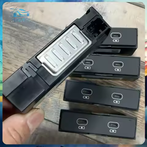 4N1035954 2-Holes USB TYP-C Genuine Port With Integrated Converter Rear Center For Audi A6 C8 A7 A8 