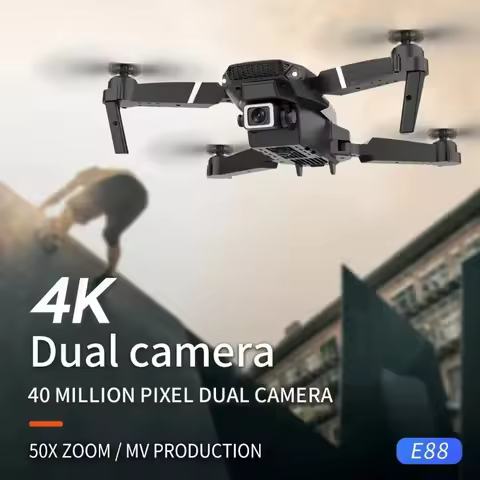 KDBFA 2024 New E88 Pro WIFI FPV Drone Wide Angle HD 4K 1080P Camera Height Hold RC Foldable Quadcopt