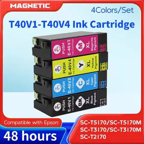 Ink cartridges T40V T40V1 T40V2 T40V3 T40V4 ink Compatible for EPSON SC-T5170 SC-T5170M SC-T3170 SC-