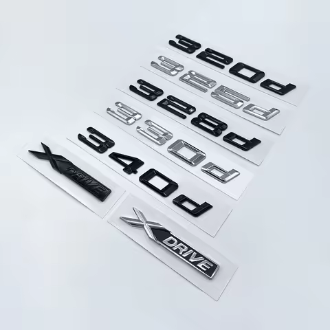 Old Chrome Black 316d 318d 320d 323d 325d 330d 335d 340d 350d XDRIVE Letters for 3 series F31 F34 E9