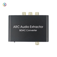 HDMI-Compatible ARC Audio Converter Digital to Analog DAC SPDIF Coaxial RCA Cable 3.5mm Adapter
