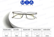 Gọng kính vuông MIA EYEWEAR 7005 càng cốt kim loại trẻ trung MIA-G65 [Đo mắt-Làm kính theo toa miễn 
