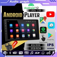 ✨with cooling system✨android head unit 7 9 10 inch 【4GB RAM+32GB】 2 din Quad Core Car Multimedia MP5 Player Free Camera 9inch android car stereo touch screen car stereo astral head unit