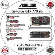 USED ASUS GTX 770  2GB DDR5 desktop computer independent game graphics card 2G D5 low power consumpt