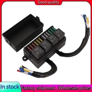 Stock-12V Car Fuse Relay Box Pre-Wired Fuse and Relay Box with 4 Relay 12 Way ATC/ATO Fuses Sealed 1
