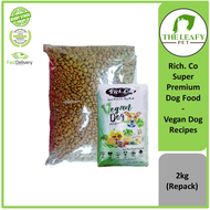 Rich. Co Super Premium Dog Food - Vegan Dog Recipes ( 2kg Repack )