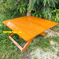 Teak Dining Table 70*70*35 Cm. Dye (Brick)