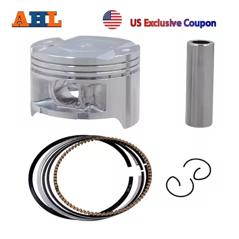 AHL Motorcycle Cylinder Bore Size STD +25 +50 70mm~70.5mm Piston & Piston Ring Kit For HONDA AX-1 AX