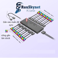 Hub Arbg + Pwm AM10 Coolmoon - 10-port PWM splitter + 10 ARGB ports